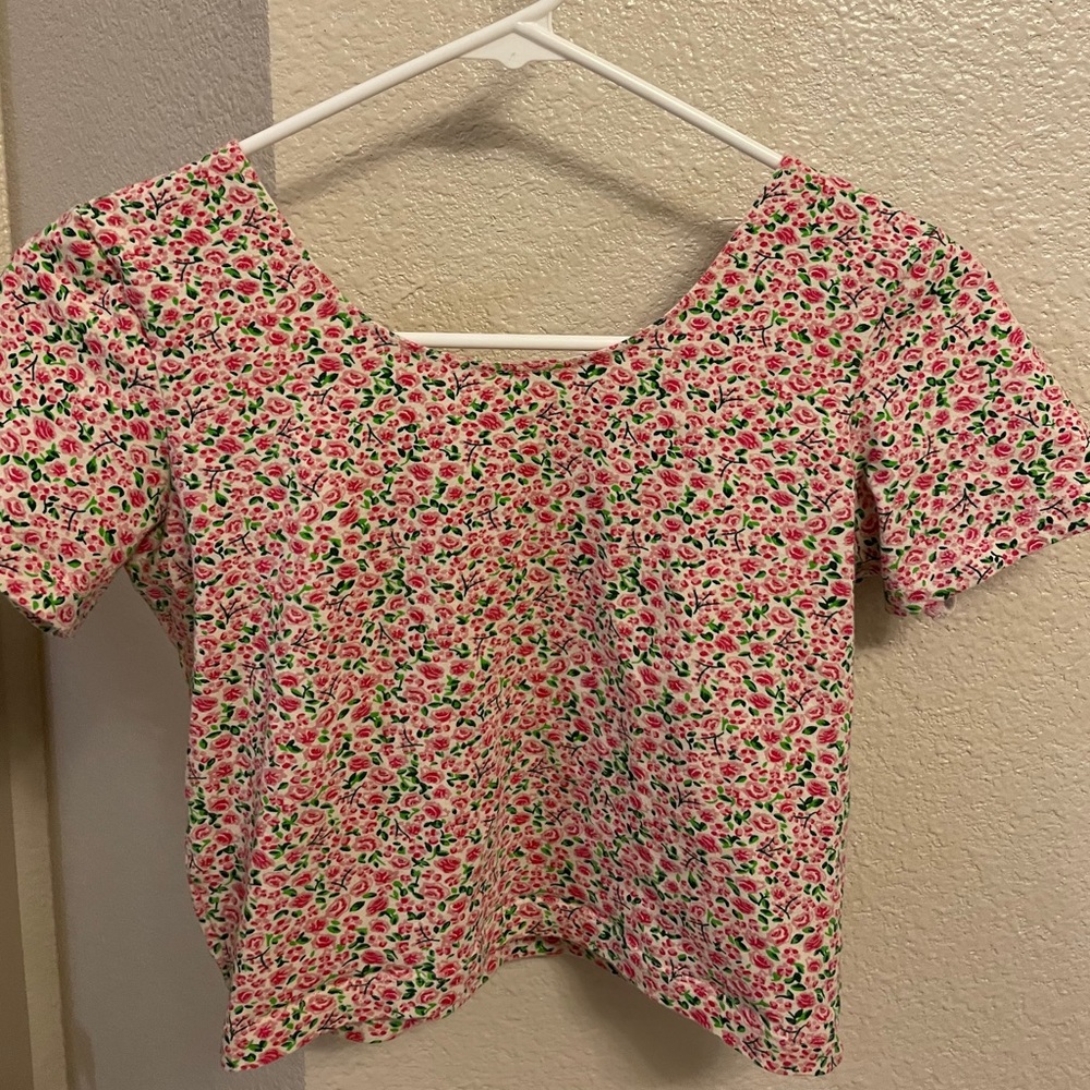 Floral crop top